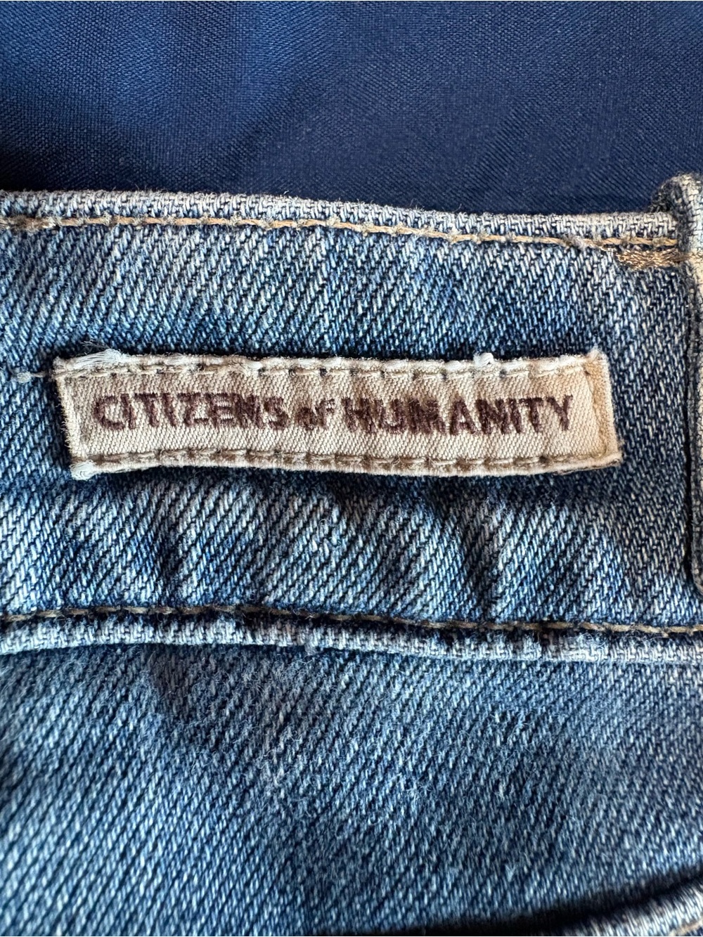 Citizens of Humanity High-Rise Wide-Leg Cropped Denim Jeans with Raw Hem Size 28 - Picture 6 of 11
